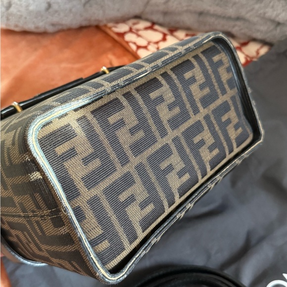 💯 Fendi Zucca 2 Way Vanity Bag - Picture 10 of 13